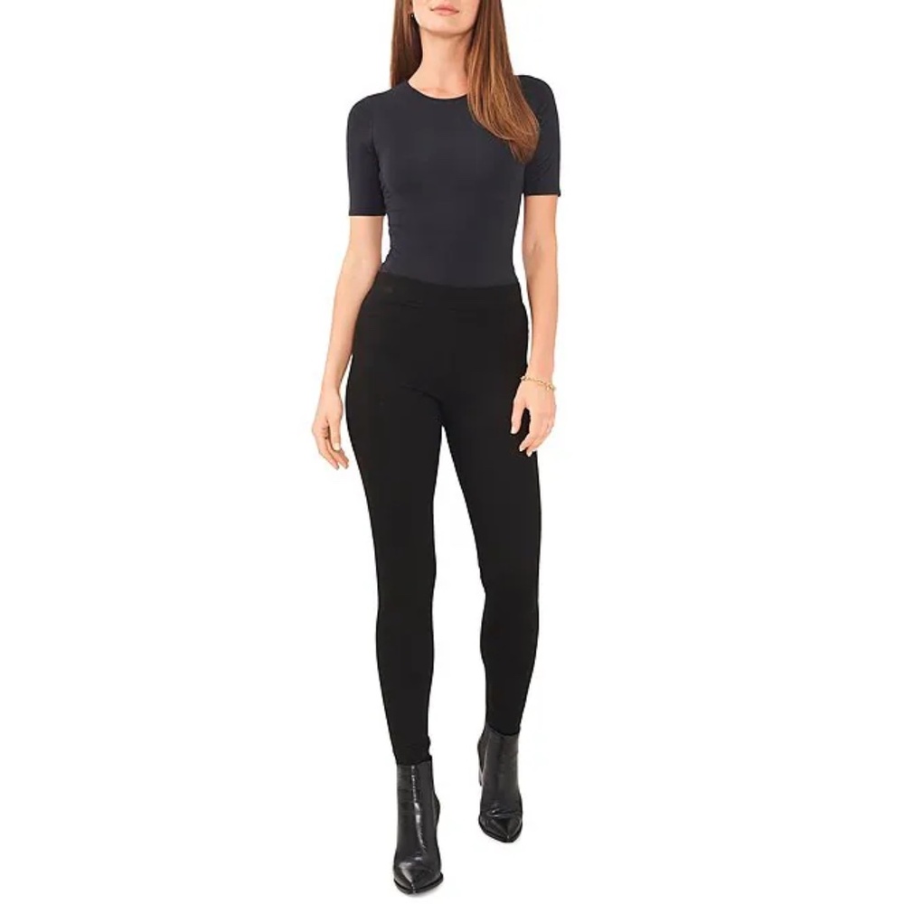 NWT Vince Camuto Slim Leg Ponte Leggings in Black, Size XS
